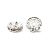 Brass Rhinestone Spacer Beads RB-A014-L10mm-01S-2