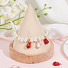 10Pcs 2 Colors Transparent Resin Pendants RESI-FP0001-40-2