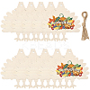 Thanksgiving Day Theme Unfinished Wood Pendant Decorations HJEW-WH20003-47A-1