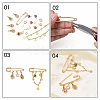 Iron Brooch Findings KK-S345-025-1-2