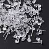 100Pcs Plastic Stud Earring Findings KY-FS0001-04-3