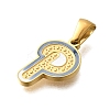 304 Stainless Steel Pendants STAS-K297-01G-P-2