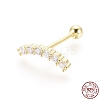 925 Sterling Silver Barbell Cartilage Earrings STER-G031-25G-4