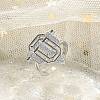 Brass Micro Pave Clear Cubic Zirconia Open Cuff Rings for Women Men KK-B124-12P-1