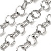 304 Stainless Steel Textured Figaro Chains CHS-S010-03P-1