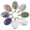 Natural Mixed Gemstone Pendants G-N326-31-1