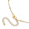 Alloy Double Italian Horn Pendant 304 Stainless Steel Satellite Chain Necklaces NJEW-JN05563-5
