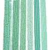 Electroplate Opaque Solid Color Glass Beads Strands EGLA-A044-P6mm-L14-2