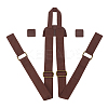 1 Set Nylon & PU Leather Adjustable Webbing Bag Straps DIY-CL0001-88B-1