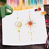 Plastic Drawing Painting Stencils Templates DIY-WH0396-742-5