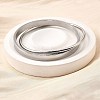 304 Stainless Steel Bangles BJEW-V004-01P-2