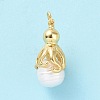 Shell Pearl Pendants KK-C004-10G-3