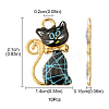 10Pcs Alloy Enamel Pendants ENAM-FS0001-83-4