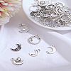 36Pcs 6 Styles Tibetan Style Alloy Pendants TIBEP-LP0001-25-1