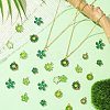 60Pcs 10 Styles Golden Tone Alloy Enamel Pendants FIND-CJ0003-48-6