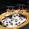 DIY Gothic Heart Brass & Alloy Enamel Dangle Earring Making Kits DIY-SC0026-61-4