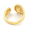 Brass Micro Pave Clear Cubic Zirconia Open Cuff Ring for Women RJEW-M173-02A-G-3