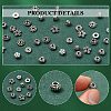 100Pcs 10 Styles Tibetan Style Alloy Spacer Beads TIBEB-YW0001-14AG-6