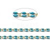 Brass Enamel Curb Chains CHC-C003-13G-06-2