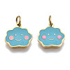 316 Surgical Stainless Steel Enamel Charms STAS-S116-366G-1