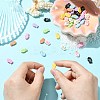 45Pcs 9 Colors Baking Paint Alloy Beads FIND-CJ0003-26-4