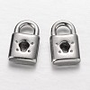 Tarnish Resistant Padlock 304 Stainless Steel Pendants STAS-I045-20-1