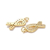 Brass Micro Pave Clear Cubic Zirconia Pendants X-ZIRC-L100-119G-3