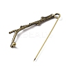 Alloy Tree Branch Safety Brooch Pin JEWB-WH0026-13AB-2