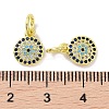 Real 18K Gold Plated Brass Micro Pave Cubic Zirconia Pendants KK-L209-039G-09-3