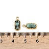 Natural African Turquoise(Jasper) Rectangle Charms STAS-I325-141B-G-3