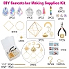 400Pcs DIY Glass Crystal Sun Catcher Hanging Decoration Sets PW-WG97738-01-3