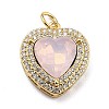 Eco-Friendly Brass Micro Pave Cubic Zirconia Pendants ZIRC-H122-03G-02-1