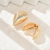 Brass Hoop Earrings for Women LS-EJEW-U041-06G-3