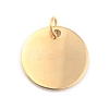 Ion Plating(IP) 304 Stainless Steel Charms STAS-H159-01G-4