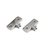 304 Stainless Steel Crystal Rhinestone Rectangle Spacer Bars STAS-F322-08P-1