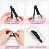 4 Sets 4 Colors Wrist Strap Hand Lanyard Silicone Elastic Moblie Straps AJEW-OC0003-16-3