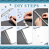 Iron Notebook 3-Ring Loose Leaf Book Binder Hinged Clamp LS-FIND-WH20007-15D-P-6