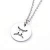 Non-Tarnish 304 Stainless Steel Pendant Necklaces NJEW-E147-08P-1