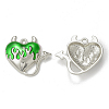 Rack Plating Alloy Enamel Pendants PALLOY-P291-05P-2