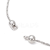 1MM 304 Stainless Steel Boston Link Chain Bracelet Making AJEW-JB01519-2