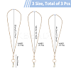 Wood Name Card Straps HJEW-FH00045-2