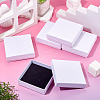 5Pcs Rhombus Textured Cardboard Jewelry Packing Boxes with Sponge Inside CBOX-TA0001-18A-6