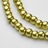 Glass Pearl Beads Strands X-HY-4D-B44-2