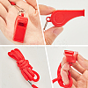 ABS Plastic Sports Outdoor Whistles NJEW-CN0001-09F-6