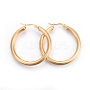 201 Stainless Steel Hoop Earrings EJEW-A052-19E-G-1