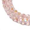 Electroplate Transparent Glass Beads Strands EGLA-A035-T3mm-L20-3