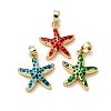 Brass Enamel Pendants KK-K305-02G-2