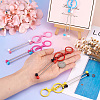 5Pcs 5 Colors Alloy & Iron Beadable Bar Keychain for DIY Crafts Jewelry Making KEYC-TA0001-28-7