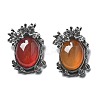 Natural Carnelian(Dyed & Heated) Pendants G-H083-01AS-07-1