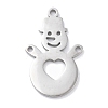 Christmas Theme Anti-Tarnish 304 Stainless Steel Pendants LS-STAS-R003-04P-01-1